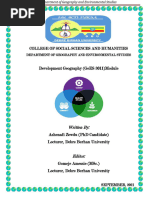 Development Geography (GeES3011)