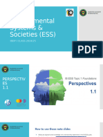 ESS - Topic 1.1 Perspectives