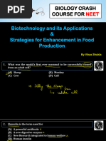 Biotechnology and Its Applications & Strategies for Enhancement