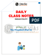 Polity 27 _ Daily Class Notes __ UPSC Sankalp Hinglish