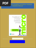 Microeconomics Canadian 2nd Edition Hubbard Solutions Manual PDF Download Full Book with All Chapters