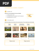 Hobbies-Can-Can't (General English A1)