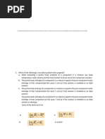 Chemical Engineering Thermodynamics II - Model Questions