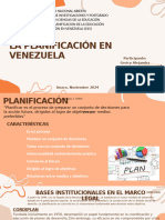 La Planificación en Venezuela