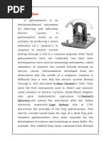 moving coil galvanometer