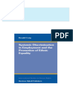 Download ebooks file Systemic Discrimination in Employment and the Promotion of Ethnic Equality 1St Edition Edition Craig all chapters