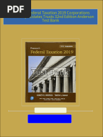 Complete Answer Guide for Pearsons Federal Taxation 2019 Corporations Partnerships Estates Trusts 32nd Edition Anderson Test Bank