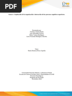 Anexoo 5 - Tarea 4 -Explicación de la organización e interacción de los procesos cognitivos superiores.