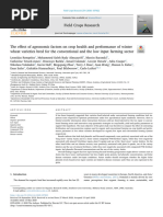 The Effect of Agronomic Factors on Crop Health and Performance of Winter Wheat Varieties Bred for the Conventional and the Low Input Farming Sector