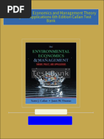 Complete Download of Environmental Economics and Management Theory Policy and Applications 6th Edition Callan Test Bank Full Chapters in PDF DOCX