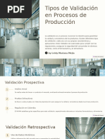 Tipos de Validacion en Procesos de Produccion