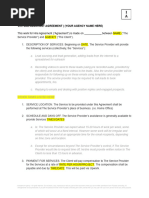 (Agency) VA Work Agreement (1)