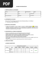 1°B FORMATO Informe Psicopedagógico TabulaTest