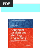 Download Sentiment Analysis and Ontology Engineering An Environment of Computational Intelligence 1st Edition Witold Pedrycz ebook All Chapters PDF