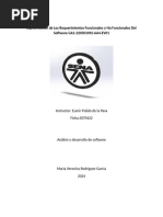 Especificación de Los Requerimientos Funcionales y No Funcionales Del Software GA1