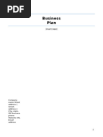 UPDATED Startup Business Plan Template 2022 STUDENT