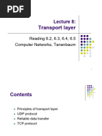 Lecture 8 - Transport Layer