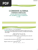 CORRIENTE ALTERNA Tema 2  NUMEROS COMPLEJOS