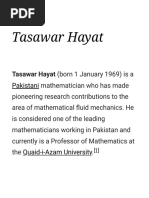 Tasawar Hayat - Wikipedia