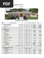 Materials Estimate Multi Purpose Bldg.