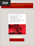 [FREE PDF sample] Prospects for Monetary Cooperation and Integration in East Asia Ulrich Volz ebooks