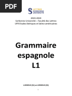 Fascicule Grammaire L1