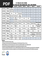 Revised Datesheet-Class VI-XII-Half Yearly Examination