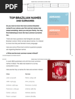 Brazilian Names _ Top First Names & Surnames in Brazil