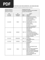 11th Half Yearly Exam 2023 Revised Time Table PDF Download