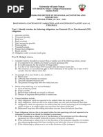 ACC51110 PROVISIONS, CONTINGENT LIABILITIES, AND CONTINGENT ASSETS