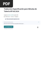 Traduccion Especificación Para Válvulas de Tubería API 6d 2014 | PDF | Organización Internacional Para La Estandarización | Acero