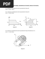 Problemas 3- Centros Gravedad y Momentos Inercia