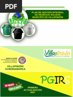 Documento Final Plan de Gestión Integral de Residuos Sólidos - PGIRS - Municipio de Villapinzón