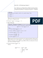 Evaluating Limits I