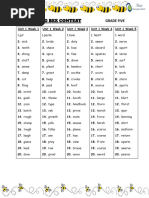 Grade 5 Spelling List