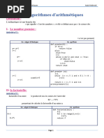 Ch6 Les Algorithmes d'Arithmétiques - Elv