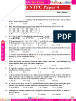 NTPC Test Paper 4