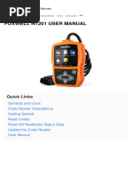 Foxwell NT201 OBD-II Car Scan Tool Full User's Manual (not quick start guide)