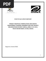 Project Proposal Formulation and Grants Management Post Evaluation Report, Ghana (April, 2011)