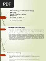 Basic Mathematics I