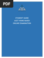 Student Guide for ACET Home Based Online Examinations (1)