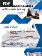 Basic of Research Writing