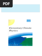 [Ebooks PDF] download Elementary Climate Physics 1st Edition F. W. Taylor full chapters