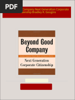 Beyond Good Company Next Generation Corporate Citizenship Bradley K. Googins download pdf