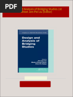 Design and Analysis of Bridging Studies 1st Edition Jen-Pei Liu (Editor) all chapter instant download