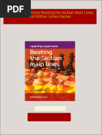 Download ebooks file Opening Repertoire Beating the Sicilian Main Lines 1st Edition Jonas Hacker all chapters