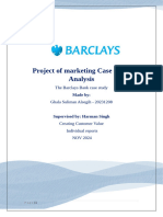 Project of marketing Case study Analysis