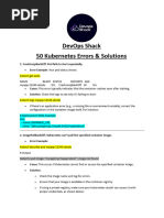 50 Kubernetes Errors & Solutions