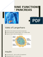 Endocrine Functions of Pancreas