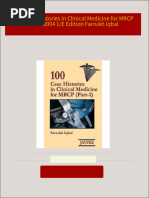 PDF 100 Cases Histories in Clinical Medicine for MRCP Part 1 2004 1/E Edition Farrukh Iqbal download